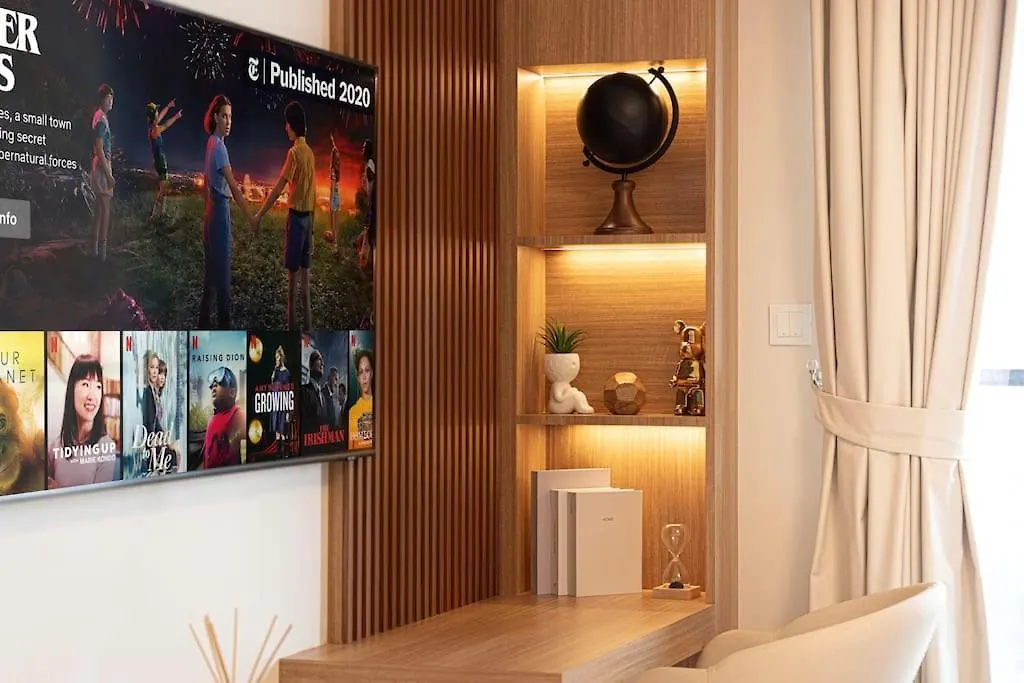 2Br Luxury Stay With Starry Ceiling 迪拜 公寓